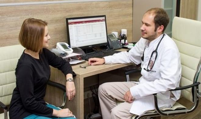 Пациентка с аднексэктомией у врача